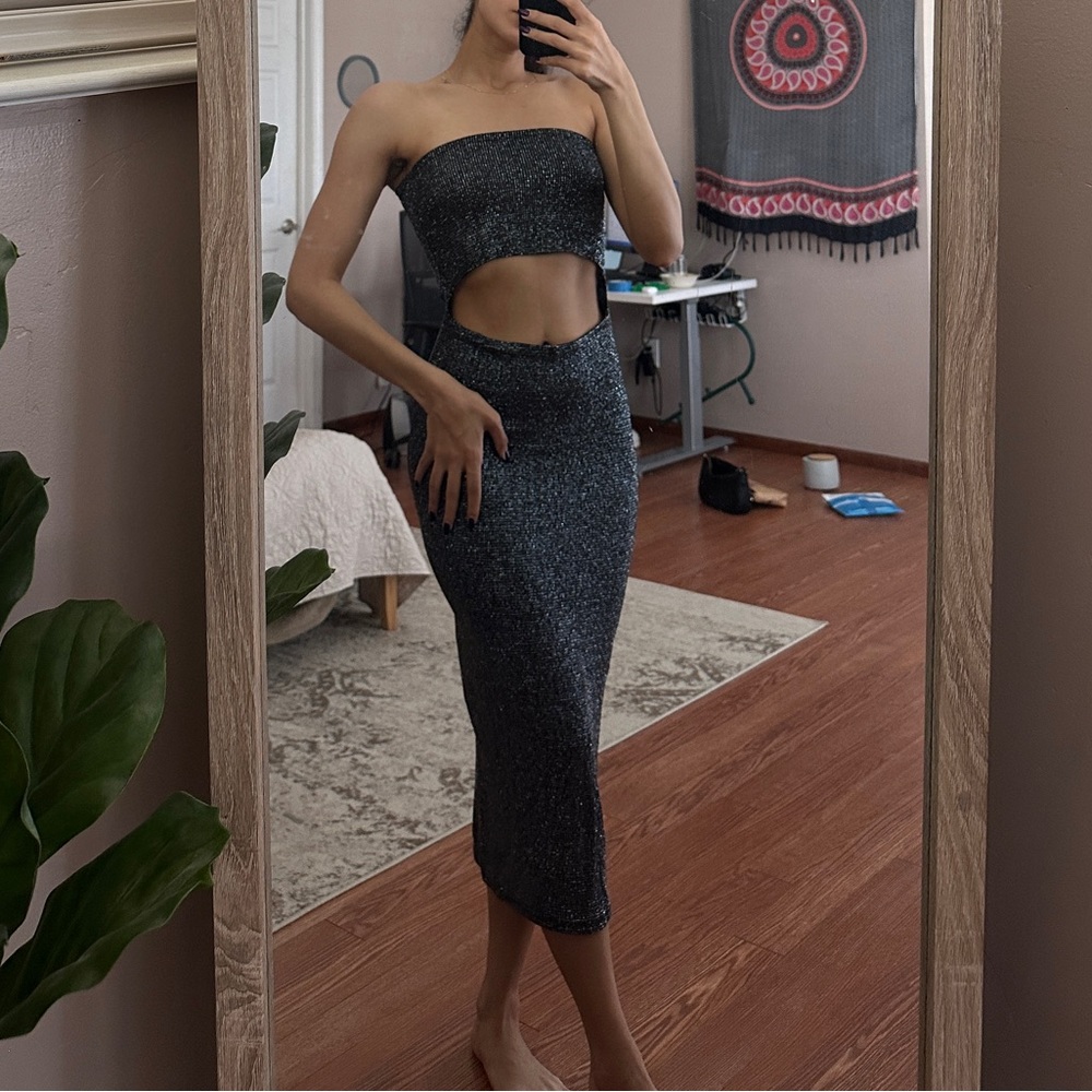 Vintage Adrianna Sahar Cutout Dress